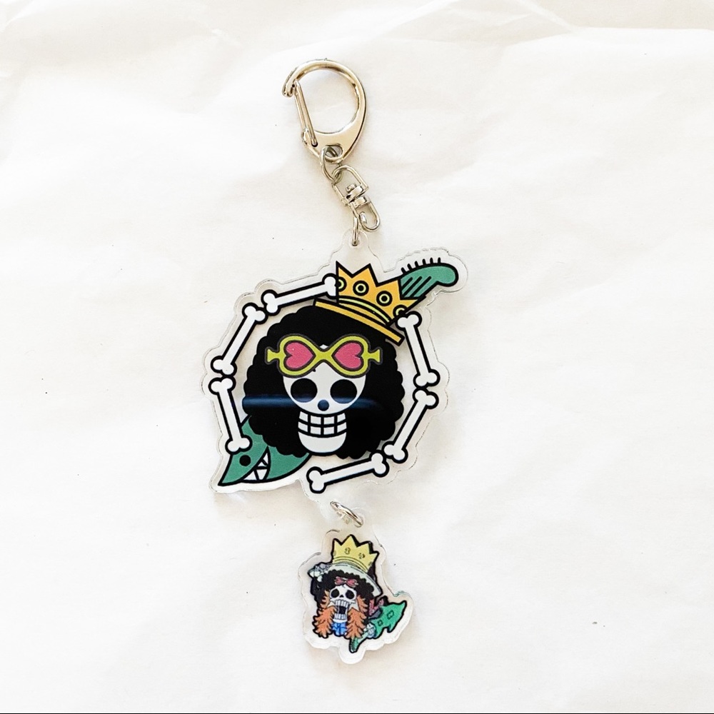 Anime One Piece Acrylic Brook Keychain